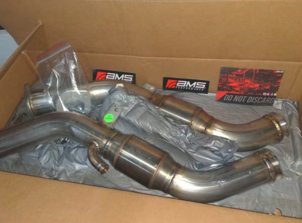 Infiniti Q50/Q60 3.0TT Red Alpha Downpipe by AMS Performance