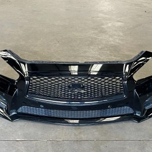 2014-2017 Infiniti Q50 Sport Front Bumper Cover Black