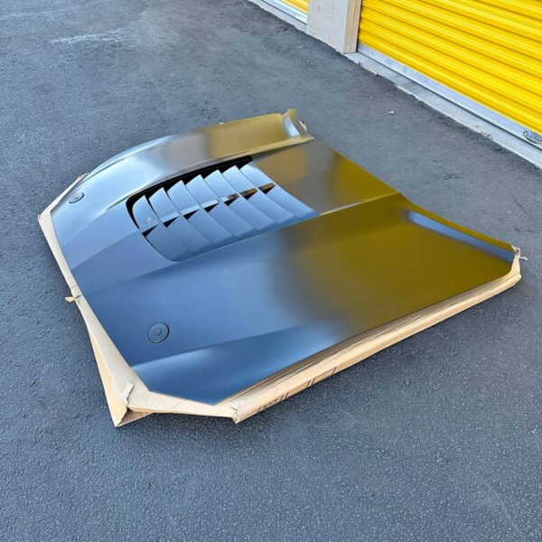 Ford Mustang GT500 style Aluminum Hood with air scoop - Image 3